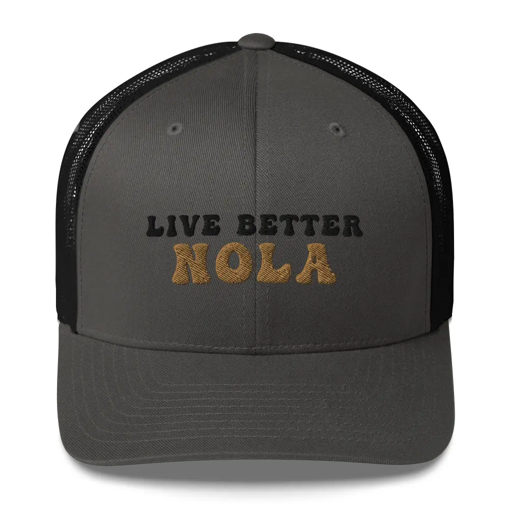 Live Better Nola Saints Trucker Hat