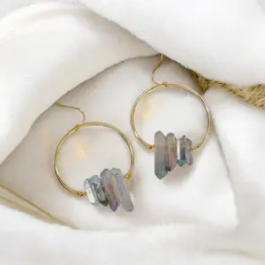 Bailee Rainbow Quartz Earrings