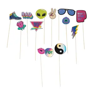90s Photo Stick Props- 12 Pc.