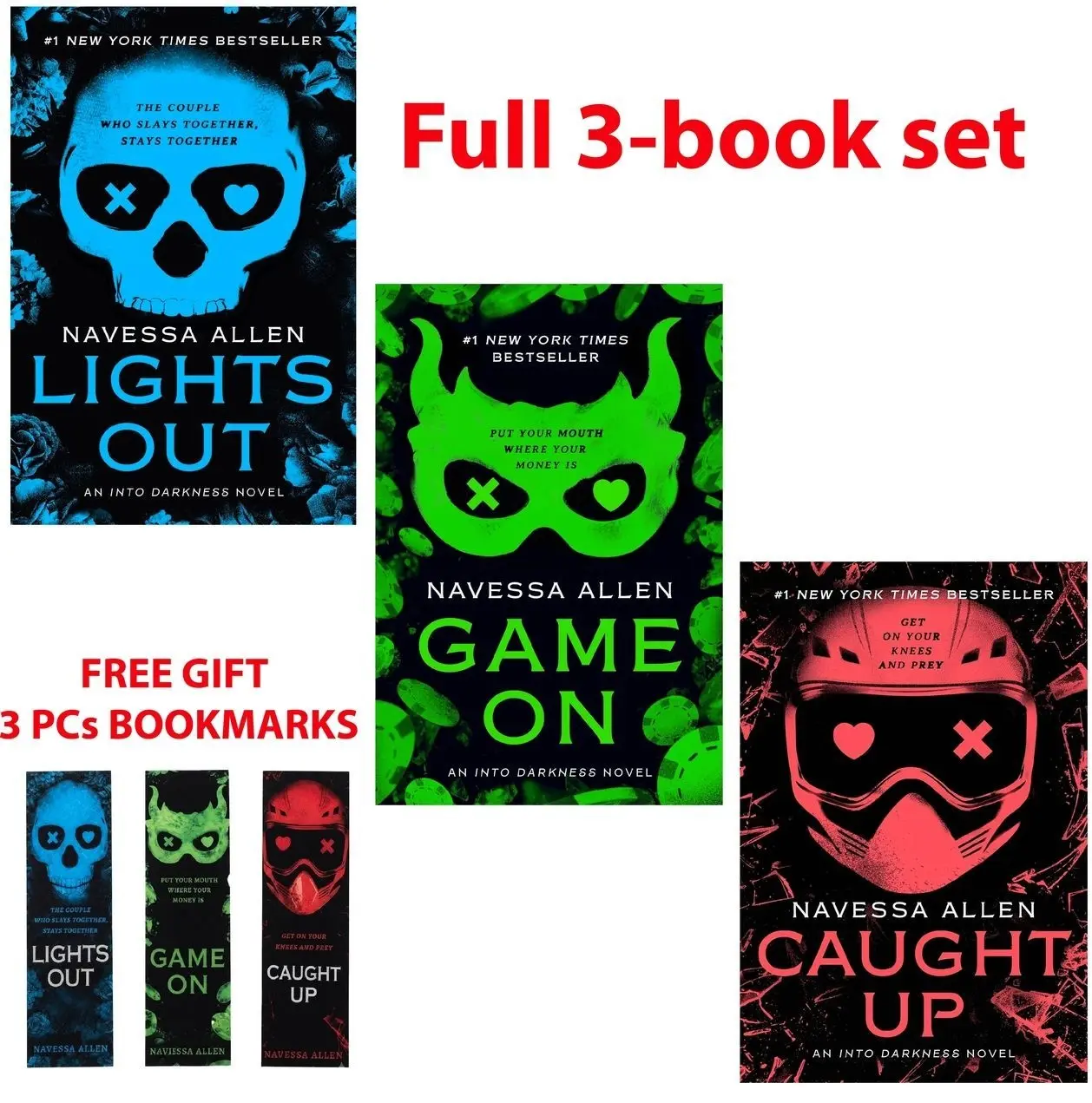 Into Darkness Complete 3-Book Set by Sloane St. James – Full Paperback Series Collection + Free 3 Bookmarks