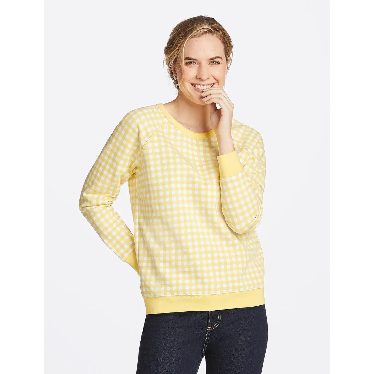 Natalie Sweatshirt in Gingham
