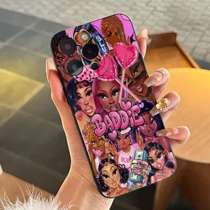 Cartoon Barbie Girl Pattern Phone Case, Anti-drop & Shockproof Phone Protective Cover, Fashion Phone Accessories Compatible with iPhone 15 14 13 12 11 16 Series, Casing, Smartphone, Protection