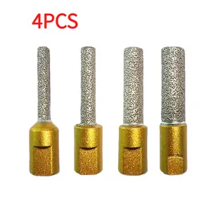 Angle grinder hole opener with M10 threaded interface, marble hole opener, tile drilling, glass dry drilling bit
