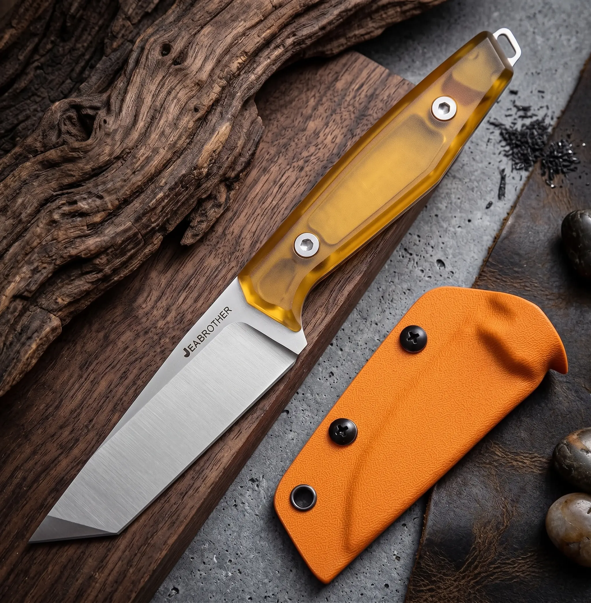 Outsdoors Fixed Blade Knife, EDC Hunting Survival Tool for Camping, Fishing and Daily Cutting Tasks