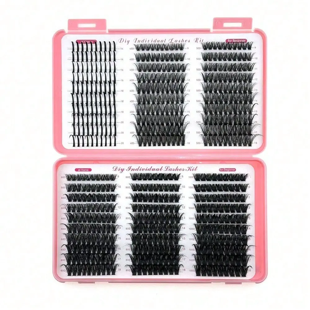 curl remover lashes wispy cluster kit fadshes dolley elash map home application eyelash cluster thick volume diy Lash Lash Cluster Group - Purely Natural Wavy & Curled Lashes in Sizes 40P-100P - Indi black individual eyelash vidual Curled Lashes & Bottom