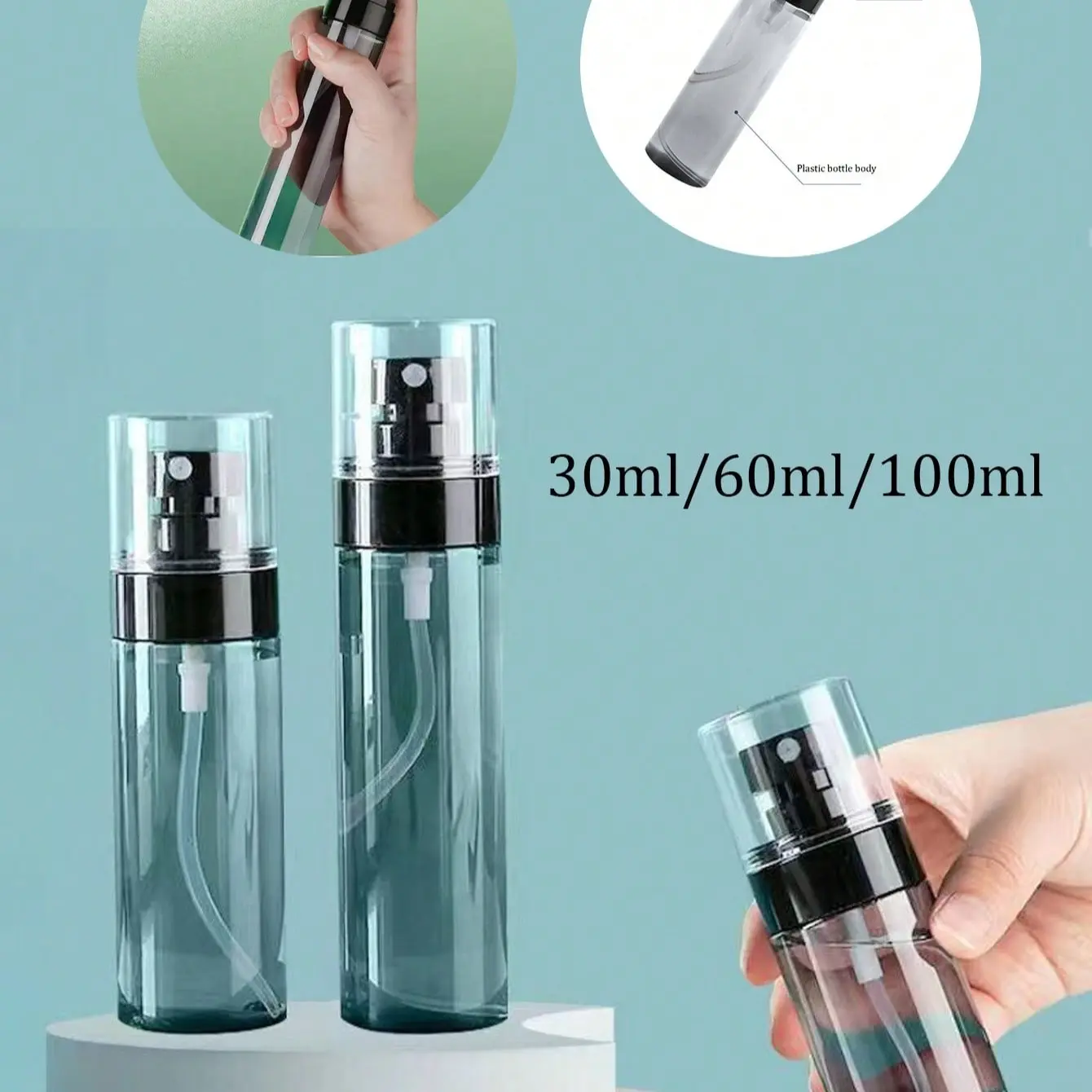 Reusable Liquid Dispensing Bottles, Portable Travel Essentials & Bathroom Accessories, Perfume Storage Bottle, Spray Bottle, Cosmetic Container, Cosmetic Tool