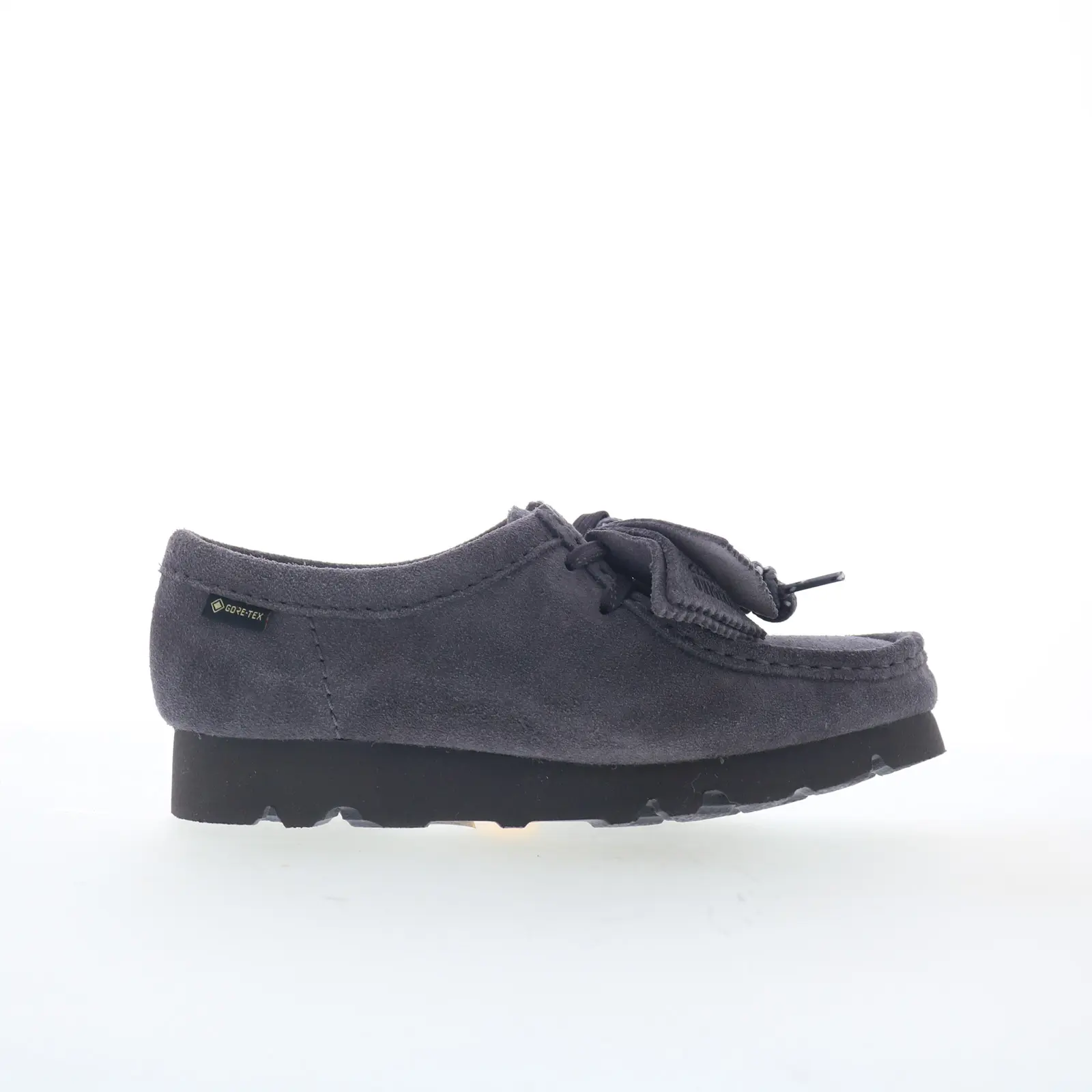 Clarks Wallabee GTX Gore-Tex 26183068 Womens Purple Suede Oxford Flats Shoes