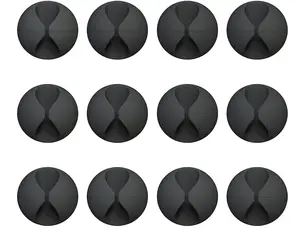 Multipurpose cable clip 12pcs/pack Organiser Multicolor