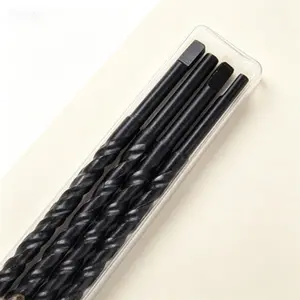 3/16x4-1/2-Inch Masonry Drill Bit Set, Carbide Tip for Concrete, Brick, Block, Reusable 4-Pack, Universal Fit for Rotary Hammer, Heavy Duty