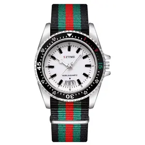 Aurelius Nylon Calendar Watch – Luminous Quartz Timepiece for Men & Women