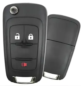 New Compatible 3 Button Flip Key Compatible with Chevrolet Equinox 2010–2017 - (OHT01060512)
