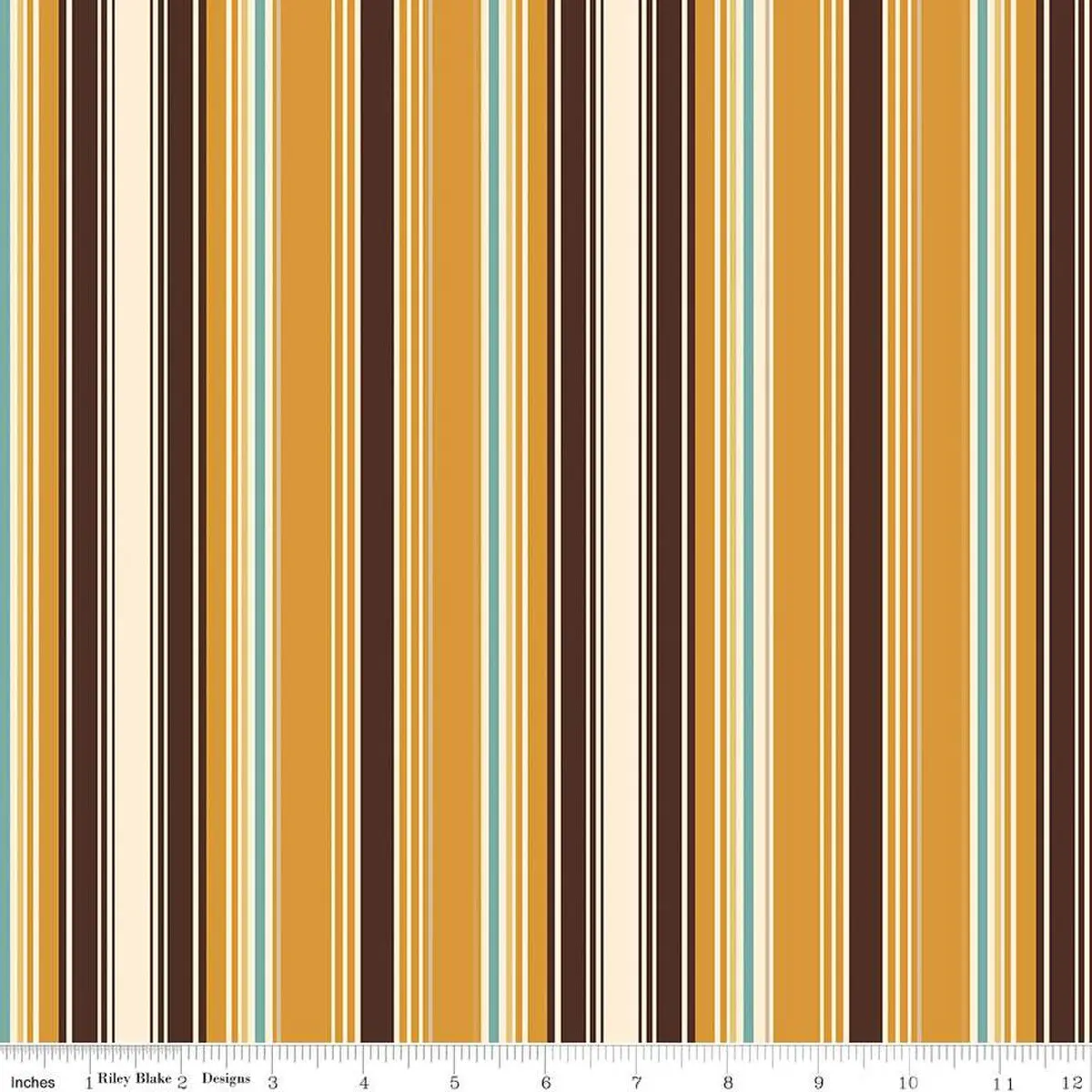 Fabric Riley Blake Ochre Cowboy Stripes by the Quarter Yard C15494-OCHRE