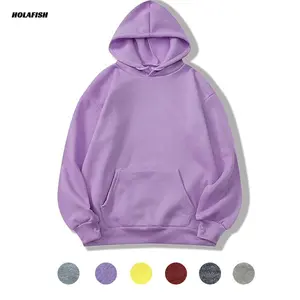 Holafish Womens Hoodie Unisex Adult Hoodies  Men Ultimate Sweatshirt Fleece Hoodie Polyester Cotton Blend Lavender Color H71