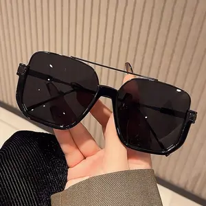 Unisex Fashionable All-match Tinted Lens Aviator Sunglasses, His and Hers Gifts, Summer Vintage Trendy Glasses, Fashionable Sunglasses Men for Outdoor Activities, Tinted Lenses Sunglasses, Classic Aviator Sunglasses