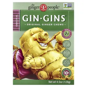 The Ginger People Gin · Gins®, Original Ginger Chews, 4.5 oz (128 g)