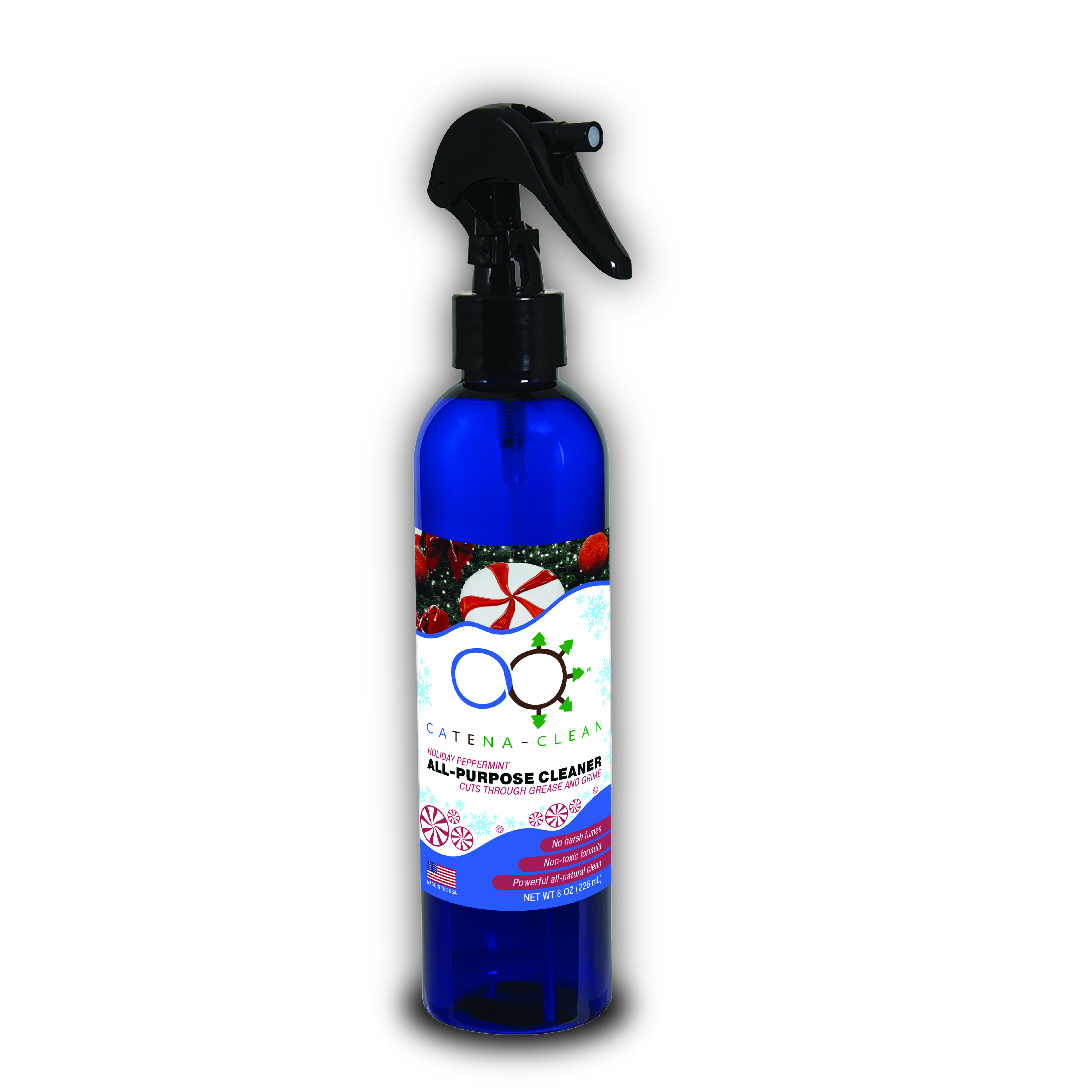Feel the Minty Freshness! All-Natural, Peppermint Bathroom Cleaner Spray for Spotless Toilets, Showers, & Glass! 8oz |Pack of 1| Catena-Clean