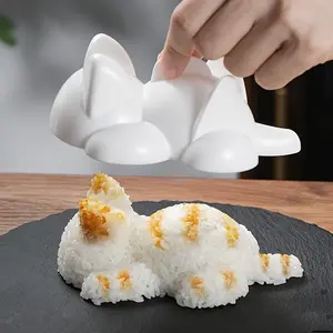 Adorable Animal-Form Rice Ball Maker, Kitchen Accessories Utensils for Sushi, Seaweed Rolls, 200g Rice Capacity, Ideal for Family Picnics, Home Supplies