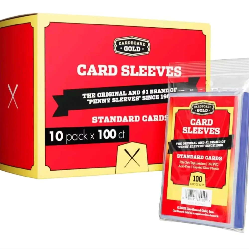 Cardboard Gold penny sleeves 100 pack
