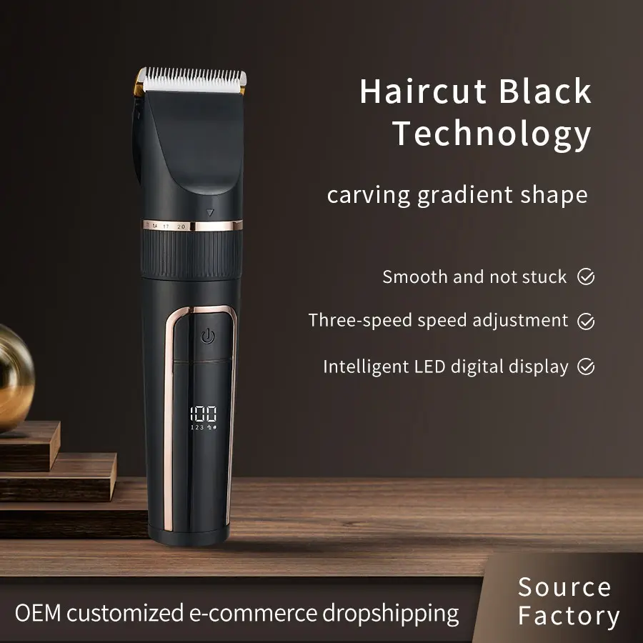 Sejoy Men's Electric Hair Trimmer, Professional Adjustable 3-12mm Trim Comb, Includes 2 Blades, Type-C Fast Charging, Best Gift for Him