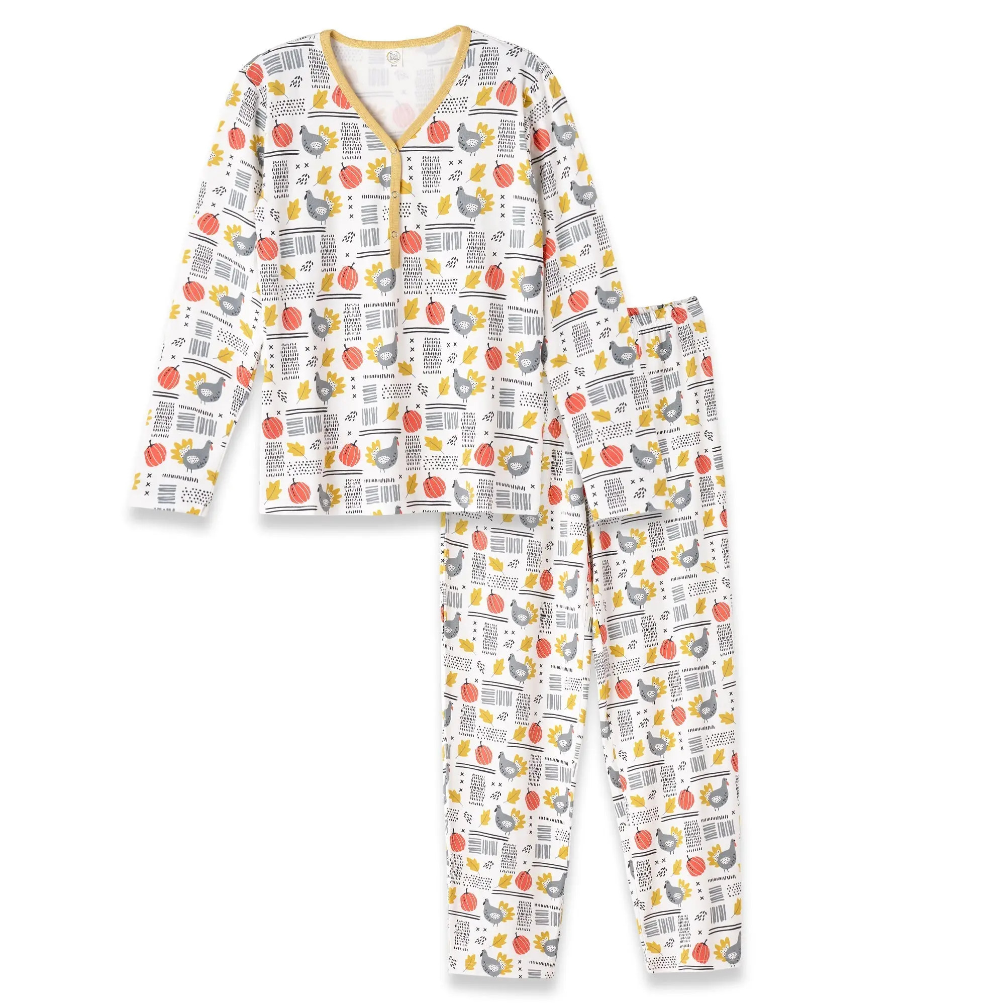 Thanksgiving Women's Bamboo Pajama Set - XS