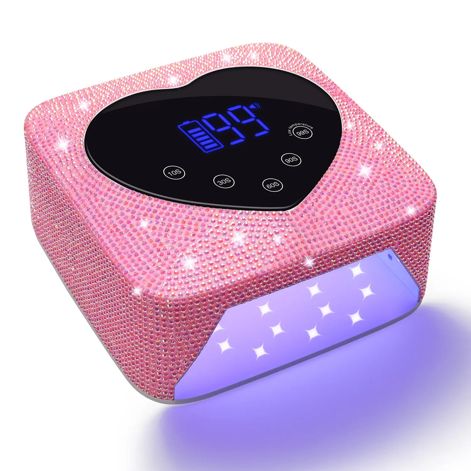 Rechargeable Nail Lamp Professional UV Led Lamp With Diamonds Elements Gel Polish Nail Drying For Nail Polish Manicure Tools Cutics Cosmetic