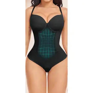 Women Shapewear Bodysuit Tummy Control Boned Body Shaper Full Body Shaper Bodysuit Tummy Slimming With Built-In Bra Thong Body Suits,Slimmer Seamless Camisole Bodysuit Tops  For Shaping body  baja