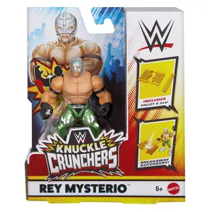Rey Mysterio (Green) - WWE Knuckle Crunchers 6 Mattel WWE Toy Wrestling Action Figure