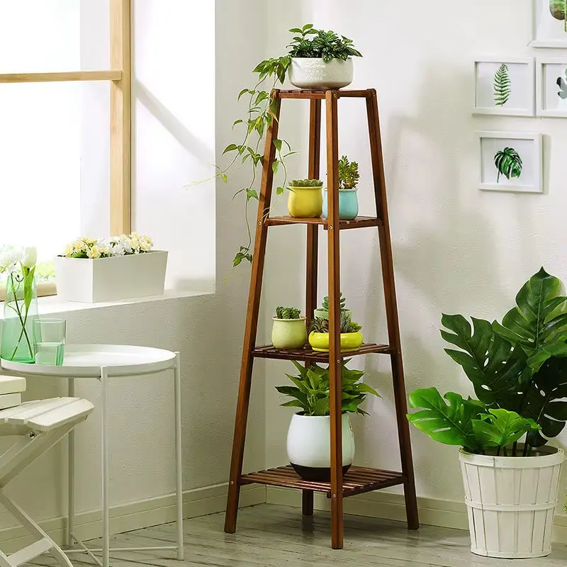 Tall Bamboo Plant Stand – Elegant & Space-Saving Display for Indoor & Outdoor Use