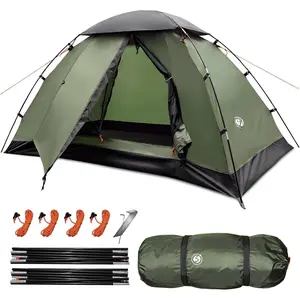 Backpacking Tent for Camping 1-5 Person Hiking Ultralight Tent for  Windproof Outdoor Two Doors Tents Easy Quick Setup Lightweight  Tents