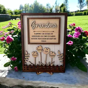 Flower Garden Sign for Mothers Day, Mothers Day Gift Idea