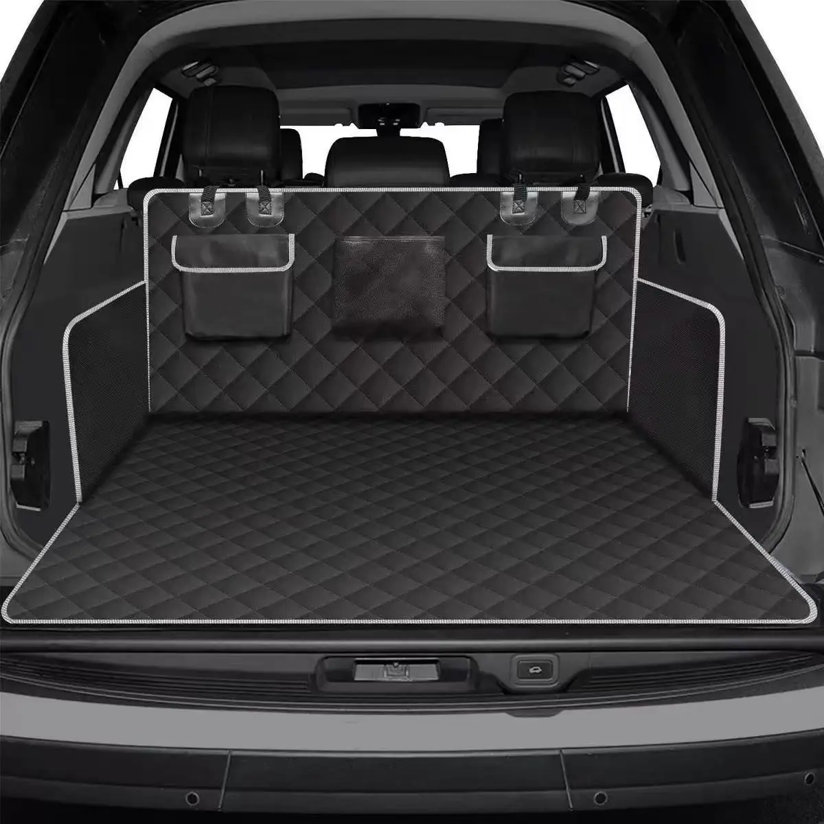 1pc Durable Suv Pet Cargo Liner Pad for Dogs, 3-Layer Non-Slip Design, Quilted with Reflective Strips, Large Universal Size, Comfortable Dog Bed Mat