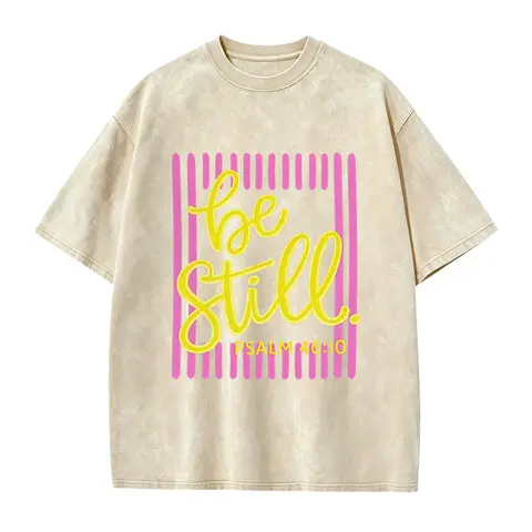 Be Still Psalm 46:10 Shirt, Faith Based Southern Boutique Apparel, Christian Faith Shirt, Bible Verse Boxy Tee or Tank Top Casual Loose Tee Casual Crewneck Tops