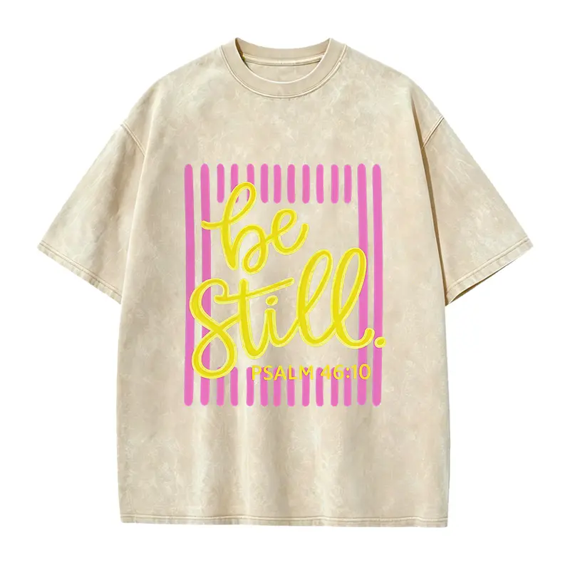 Be Still Psalm 46:10 Shirt, Faith Based Southern Boutique Apparel, Christian Faith Shirt, Bible Verse Boxy Tee or Tank Top Casual Loose Tee Casual Crewneck Tops