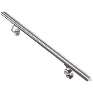 1.5" Round Stainless Steel Handrail (Straight Cut)