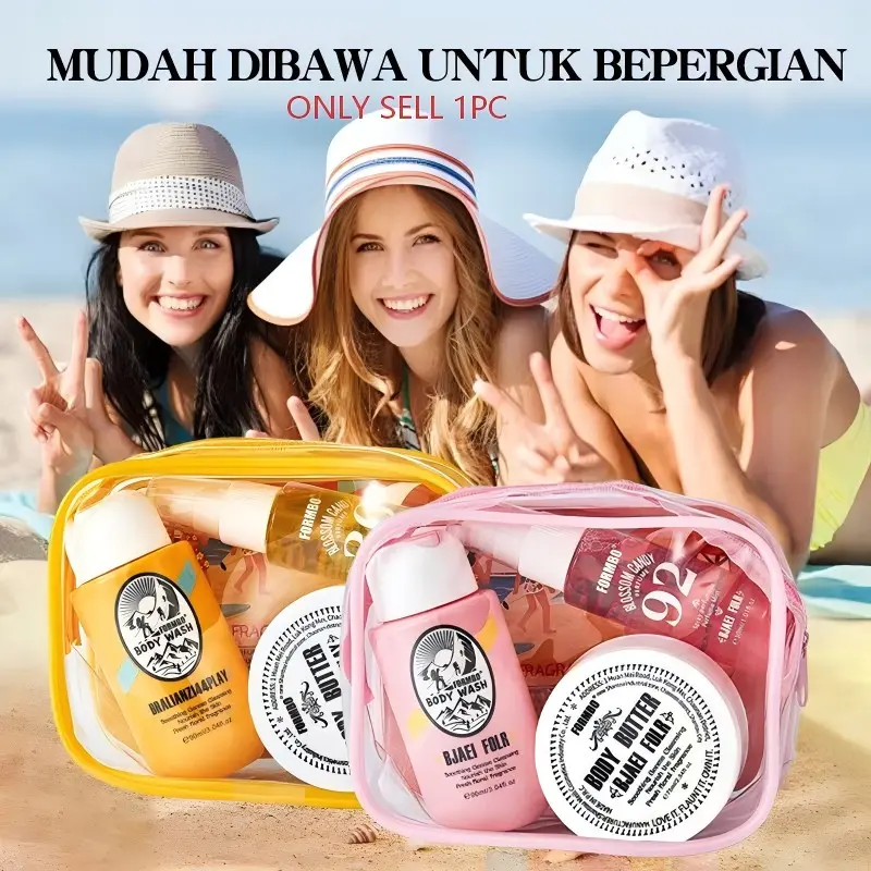 Perfume Body Care Body Lotion Shower Gel Three-In-One Travel Set, Portable Compact Design, Ideal Gift, Suitable for Anytime Use