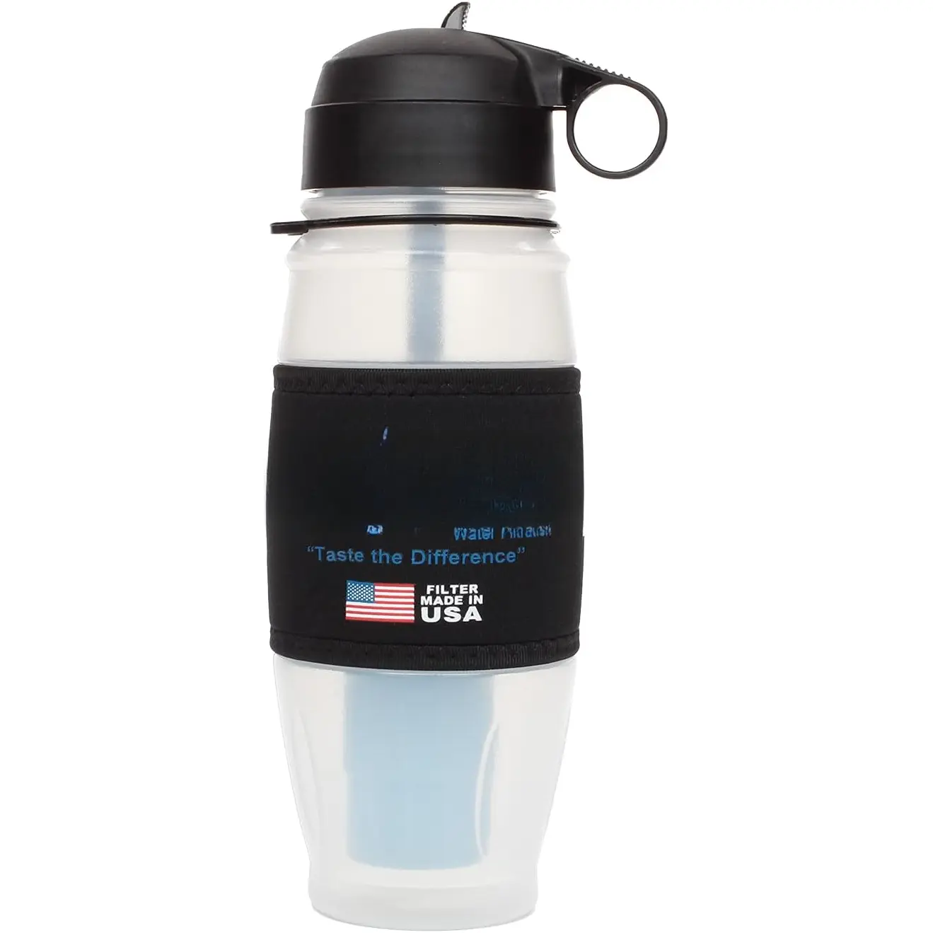pH2O Alkaline Water Filter Bottle - Increases pH and Filters Water - 28 oz