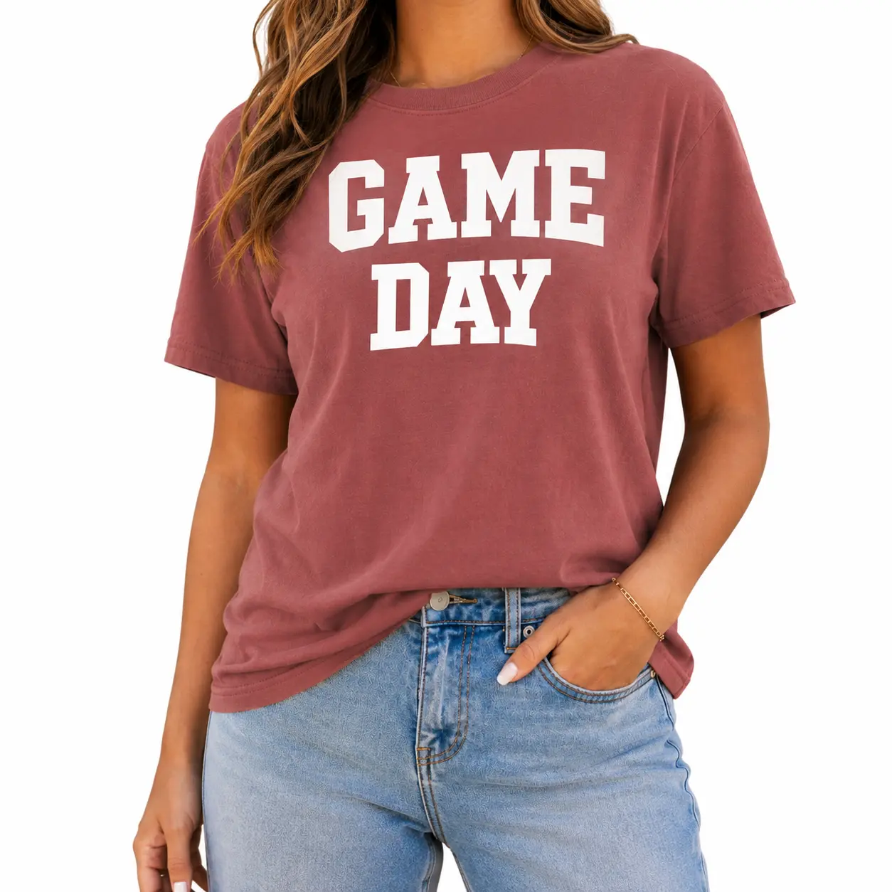 Comfort Colors Game Day Brick Tee | Collegiate Varsity T-Shirt