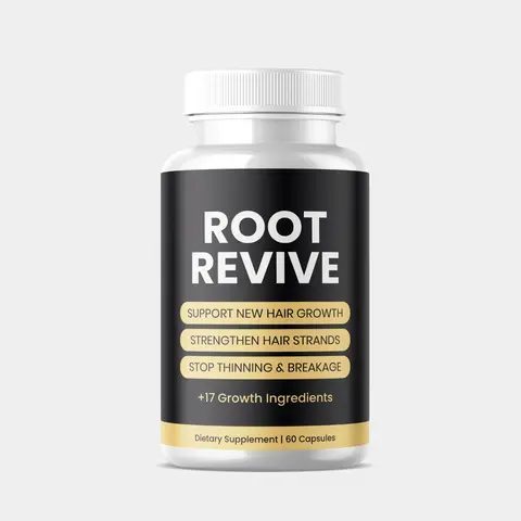 Root Revive Hair Growth Formula with Biotin, Vitamins and Herbal Blend - Made in the USA (60 Capsules)