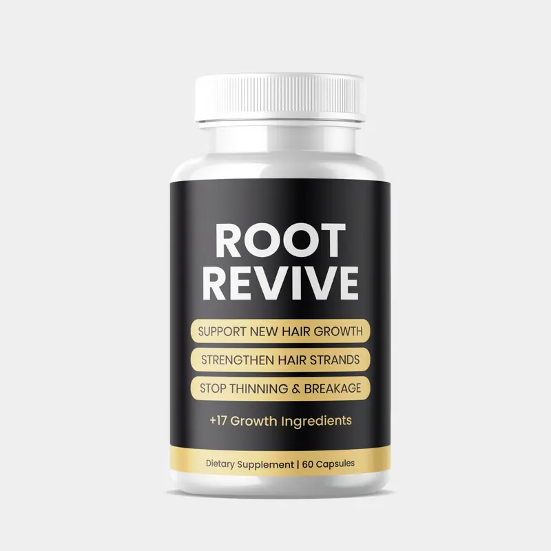 Root Revive Hair Growth Formula with Biotin, Vitamins and Herbal Blend - Made in the USA (60 Capsules)