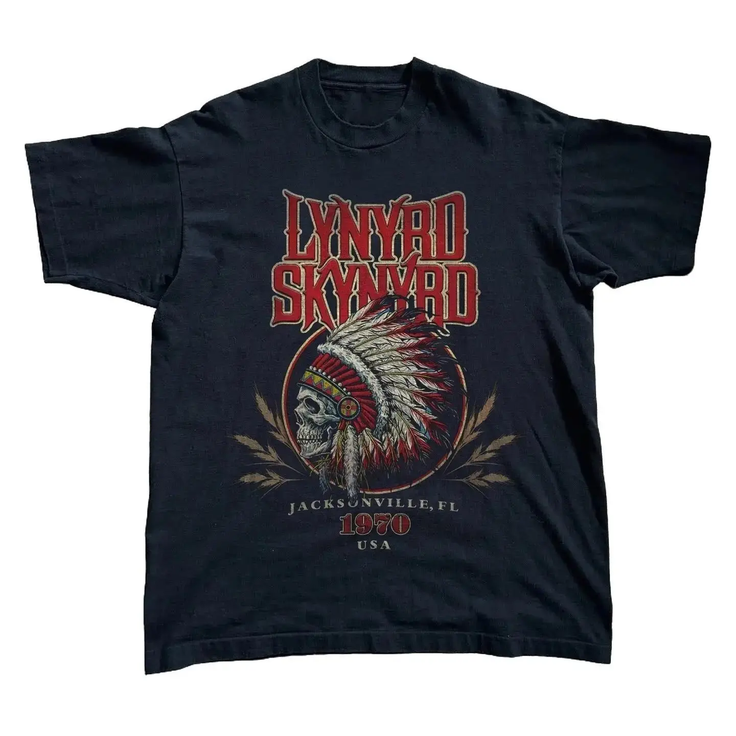Lynyrd Skynyrd T-Shirt, Southern Rock Band Unisex Black Tee, Size S-3XL