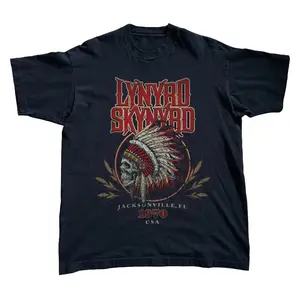 Lynyrd Skynyrd T-Shirt, Southern Rock Band Unisex Black Tee, Size S-3XL