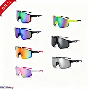 7 Pack Polarized Sports Sunglasses for Men and Women - Full UV Protection Mirrored Wrap Around Eyewear for Cycling Running Fishing Hiking