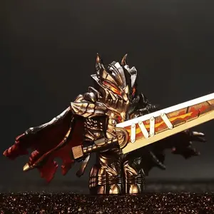 WM Blocks GP103 Anime Inspired Building Figures, Dark Warrior Assembly Model Bricks, Detailed DIY Building Kit, Collectible Statue Decor, Educational Toy for Teens Adults, Great Gift for Anime Lovers & Building Hobbyists