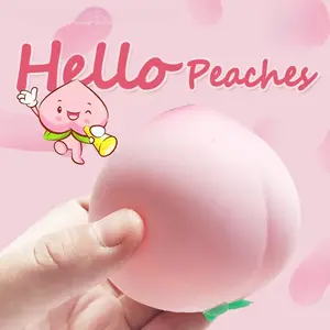 Stress-relief pink large peach squishy toy, prank toy for children, stress-relief gadget, educational toy