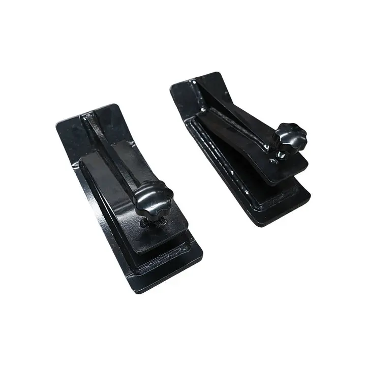 Heavy-Duty Curved Universal Tractor Bucket Edge Skid Guards - Rust-Resistant Metal Protectors, 11.8in x 4.5in x 3.33in, 24.7lbs, Easy Bolt-On Installation, Universal Fit, Prevents Digging, Increased Stability, Ideal for Gravel Spreading, Debris Removal