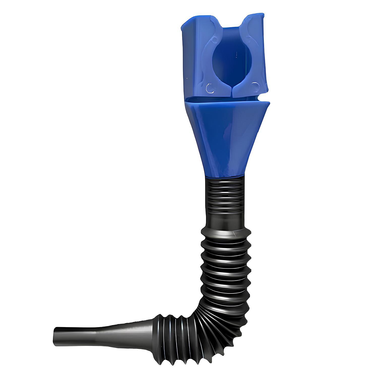 Oil Funnel for Automotive Use, Universal Wide Mouth Fuel Funnel, Hands-Free Automotive Funnel with Flexible Extended Hose, Easy to Carry for Cars, Trucks, Motorcycles