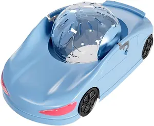 Hamster Exercise Ball Car – Silent Small Pet Running Wheel Toy for Hamsters, Gerbils, Guinea Pigs & Chinchillas (Blue)