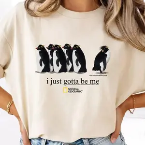 Comfort Colors I Just Gotta Be Me Penguins Shirt ,National geographic Unisex T-Shirt