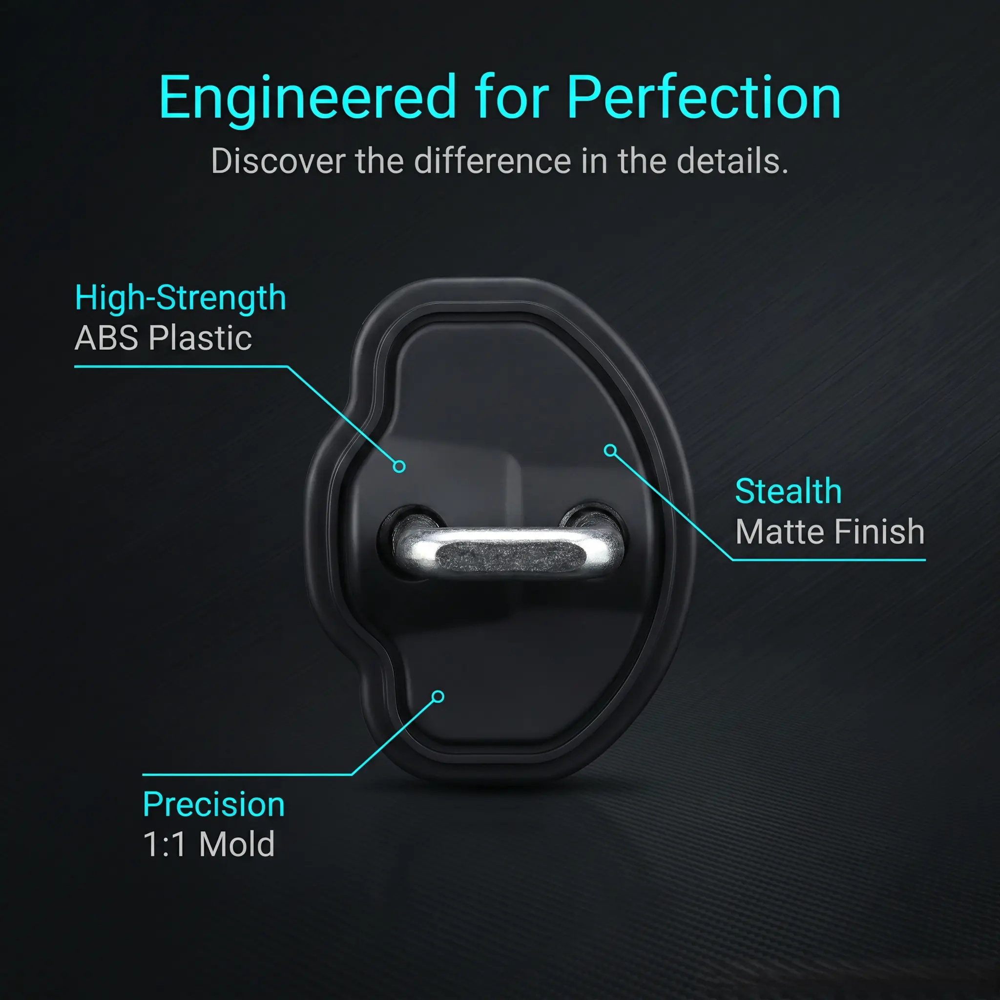 Premium Anti-Slam Door Lock Protector For Tesla | Noise Reduction Silicone Cover Upgrade (Set of 4)