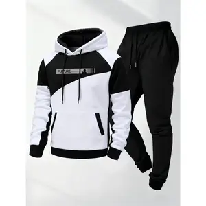 2025 Fashion Trend Hooded Velvet Set with Personalized Patterns, Simple and Multi functional Leisure, Suitable for Daily Use Hoodies and Matching PantsRAIMENTRY